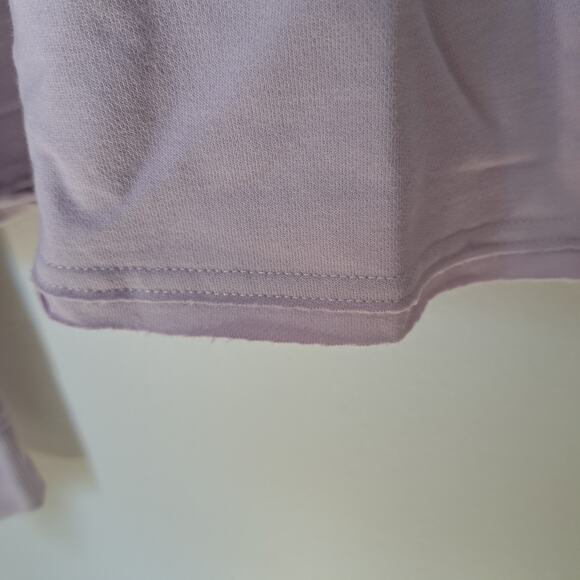 Nike Yoga Women's Plus 3X Light Purple Cropped Hoodie - Picture 5 of 7